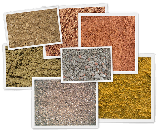 Внешний вид разновидностей песка